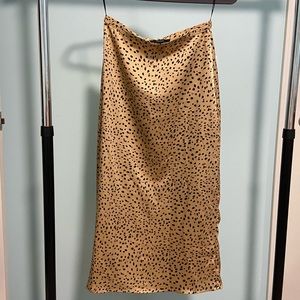 Cheetah slip skirt